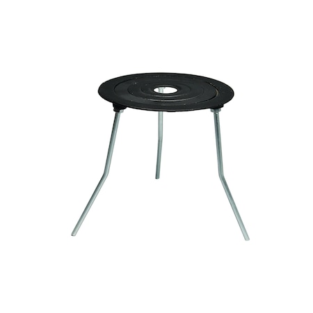 United Scientific Tripod Stand Concentric Rings, Cast Iron, 3.5", 4.75", 6.5", 8" Ring OD, 9" Height TCR8X9